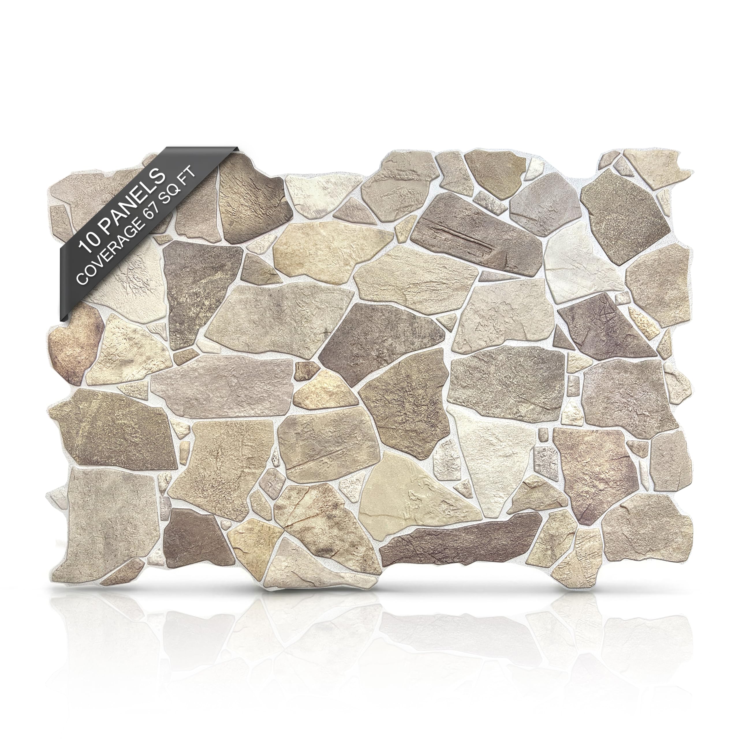 Amazon.com: Large-Format 3D Faux Stone Wall Panels, Wild Boulder